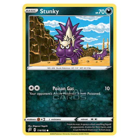 Pokemon - Sword & Shield - Rebel Clash - Stunky - 114/192