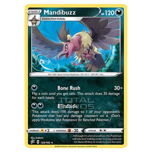 Pokemon - Sword & Shield - Rebel Clash - Mandibuzz - 120/192