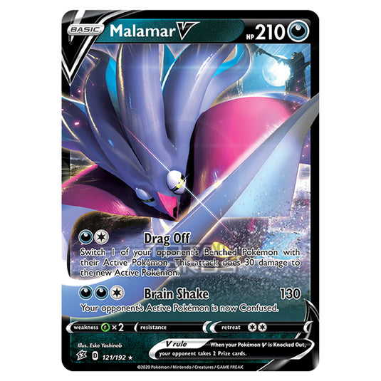 Pokemon - Sword & Shield - Rebel Clash - Malamar-V - 121/192 Pokemon - Sword & Shield - Rebel Clash - Malamar-V - 121/192