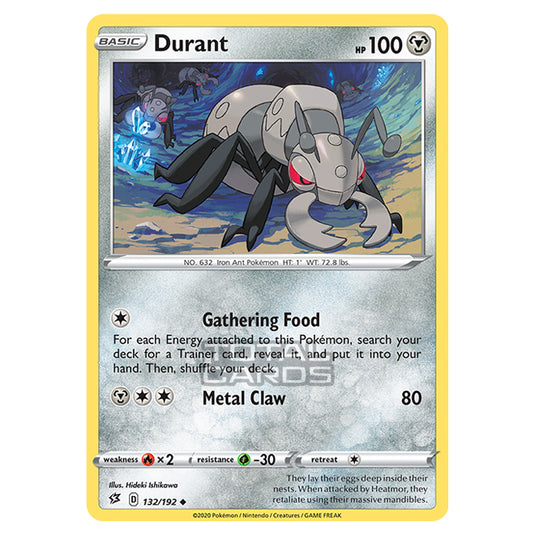 Pokemon - Sword & Shield - Rebel Clash - Durant - 132/192