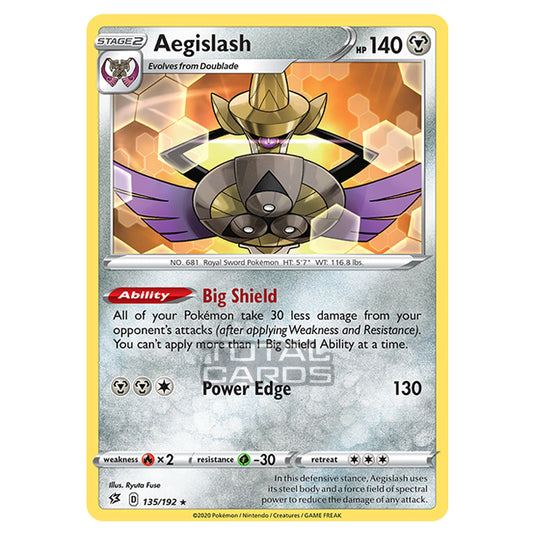 Pokemon - Sword & Shield - Rebel Clash - Aegislash - 135/192