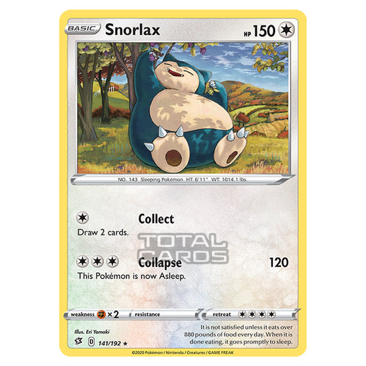 Pokemon - Sword & Shield - Rebel Clash - Snorlax - 141/192