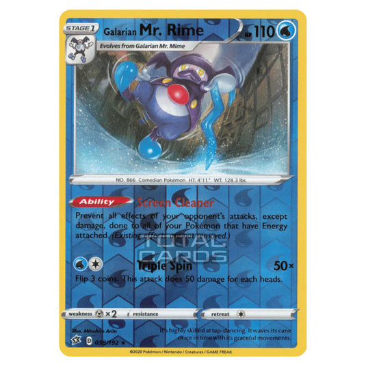 Pokemon - Sword & Shield - Rebel Clash - Galarian Mr. Rime - 038/192 - (Reverse Holo)