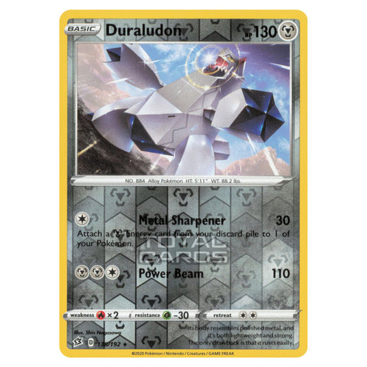 Pokemon - Sword & Shield - Rebel Clash - Duraludon - 138/192 - (Reverse Holo)