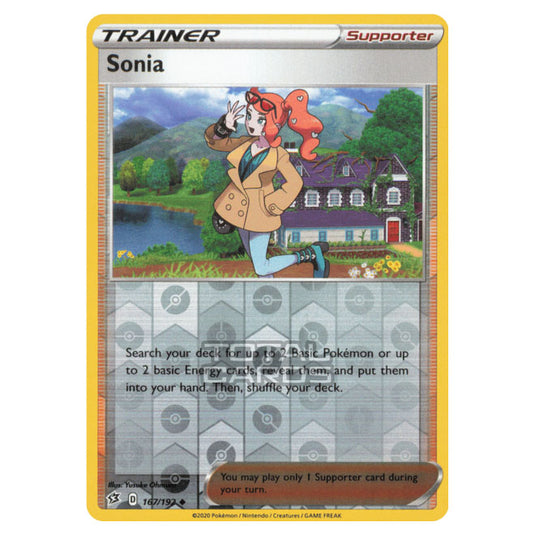 pokemon sonia trainer card 2020 Pokemon Sword & Shield Rebel Clash 192 Full Art/sonia PSA 8 Graded Card