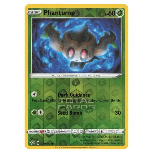 Pokemon - Sword & Shield - Rebel Clash - Phantump - 014/192 - (Reverse Holo)