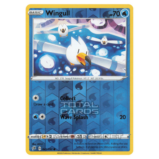 Pokemon - Sword & Shield - Rebel Clash - Wingull - 041/192 - (Reverse Holo)