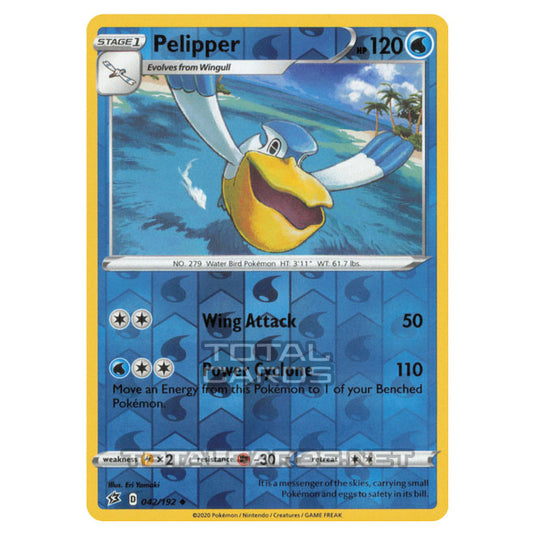 Pokemon - Sword & Shield - Rebel Clash - Pelipper - 042/192 - (Reverse Holo)