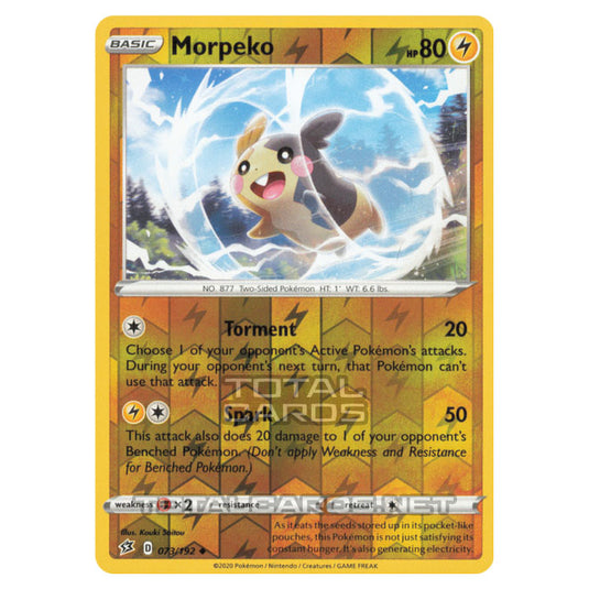 Pokemon - Sword & Shield - Rebel Clash - Morpeko - 073/192 - (Reverse Holo)