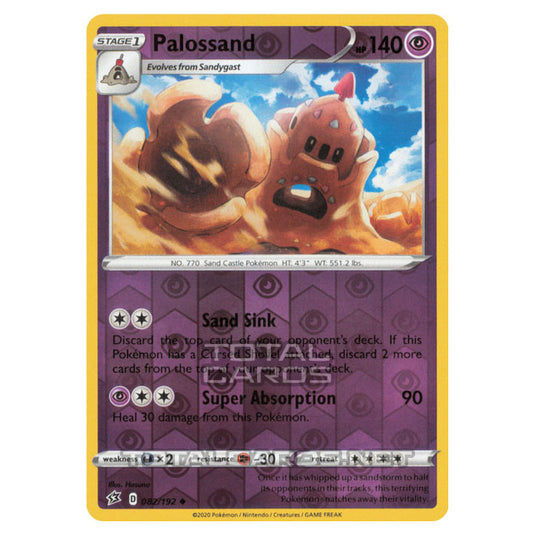 Pokemon - Sword & Shield - Rebel Clash - Palossand - 082/192 - (Reverse Holo)