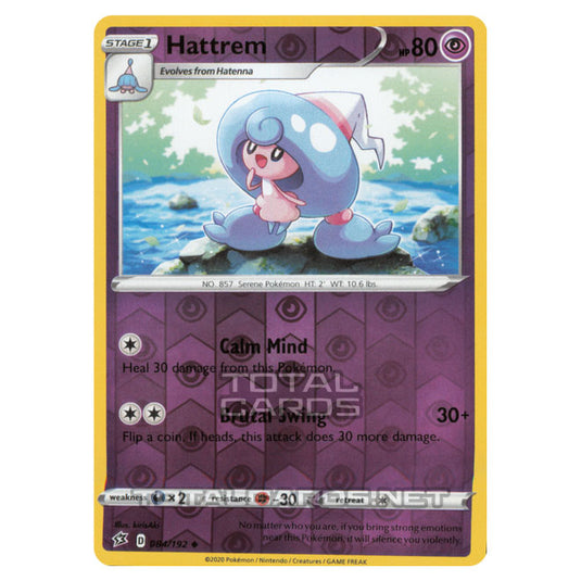 Pokemon - Sword & Shield - Rebel Clash - Hattrem - 084/192 - (Reverse Holo)