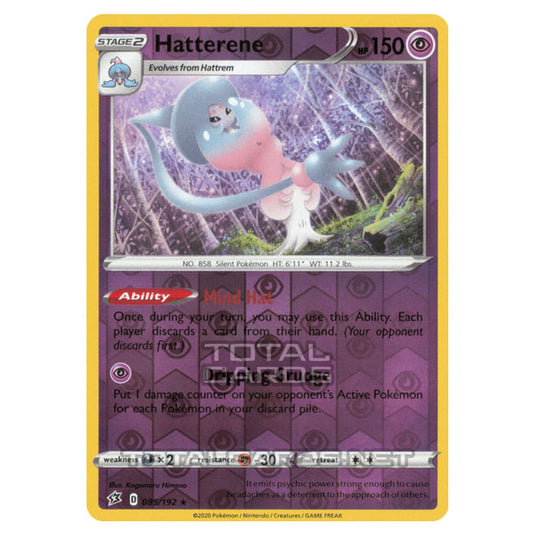 Pokemon - Sword & Shield - Rebel Clash - Hatterene - 085/192 - (Reverse Holo)