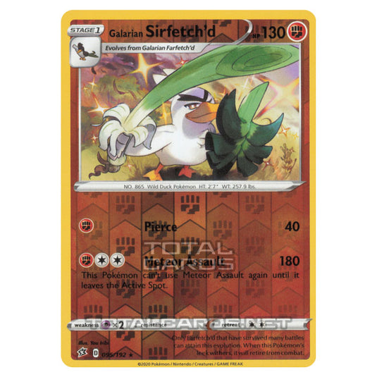 Pokemon - Sword & Shield - Rebel Clash - Galarian Sirfetch'd - 095/192 - (Reverse Holo)