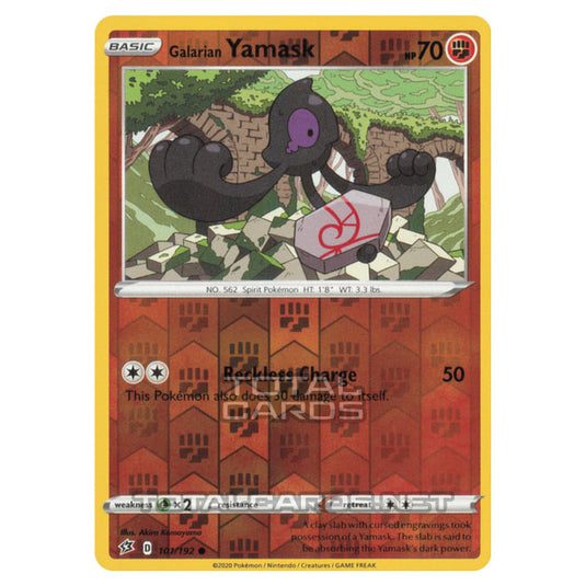 Pokemon - Sword & Shield - Rebel Clash - Galarian Yamask - 101/192 - (Reverse Holo)