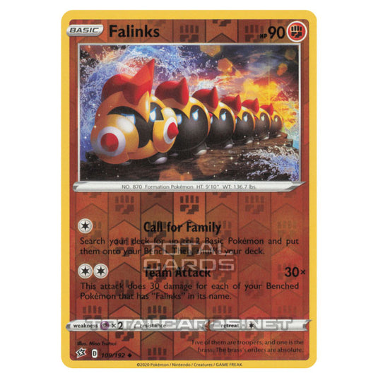 Pokemon - Sword & Shield - Rebel Clash - Falinks - 109/192 - (Reverse Holo)