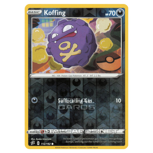 Pokemon - Sword & Shield - Rebel Clash - Koffing - 112/192 - (Reverse Holo)