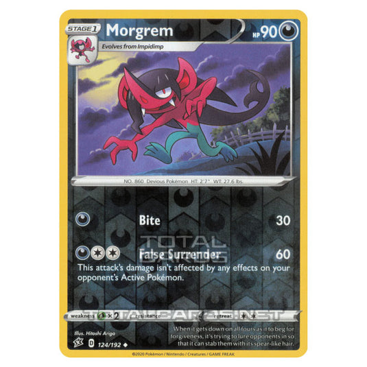 Pokemon - Sword & Shield - Rebel Clash - Morgrem - 124/192 - (Reverse Holo)