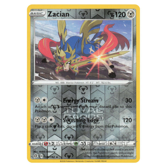 Pokemon - Sword & Shield - Rebel Clash - Zacian - 139/192 - (Reverse Holo)