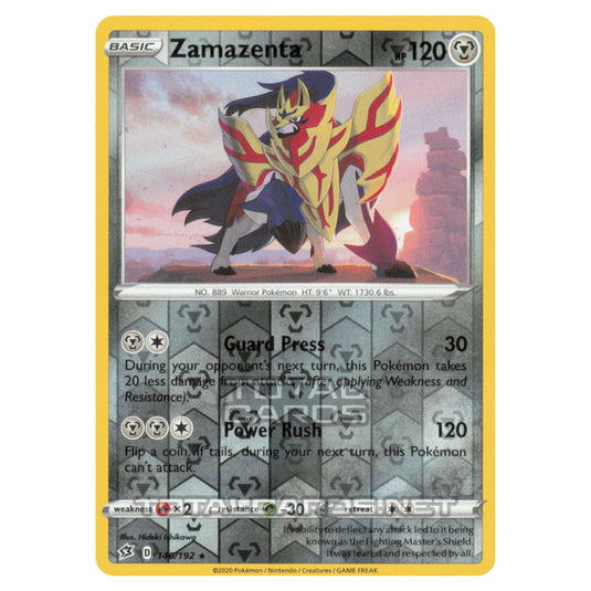 Pokemon - Sword & Shield - Rebel Clash - Zamazenta - 140/192 - (Reverse Holo)