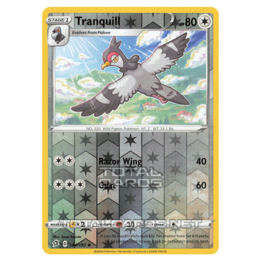 Pokemon - Sword & Shield - Rebel Clash - Tranquill - 144/192 - (Reverse Holo)