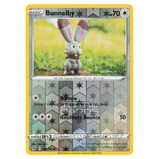 Pokemon - Sword & Shield - Rebel Clash - Bunnelby - 146/192 - (Reverse Holo)