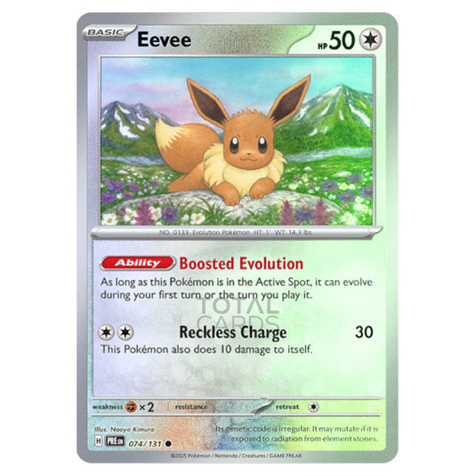 Pokemon - Scarlet & Violet - Prismatic Evolutions - Eevee - 074/131 - Pokemon - Scarlet & Violet - Prismatic Evolutions - Eevee - 074/131 -