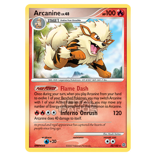 Pokemon - Diamond & Pearl - Secret Wonders - Arcanine - 022/132