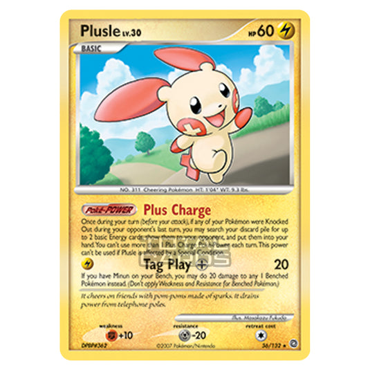 Pokemon - Diamond & Pearl - Secret Wonders - Plusle - 036/132