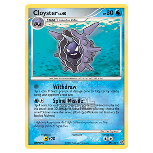 Pokemon - Diamond & Pearl - Secret Wonders - Cloyster - 047/132