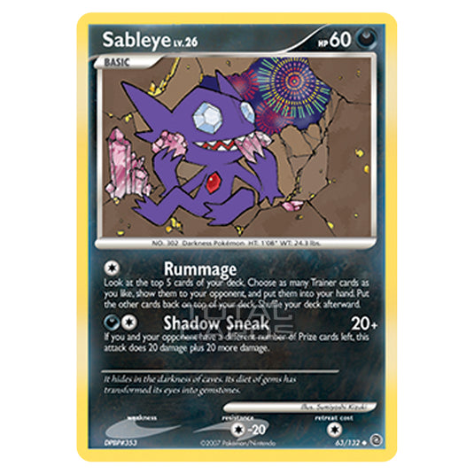 Pokemon - Diamond & Pearl - Secret Wonders - Sableye - 063/132