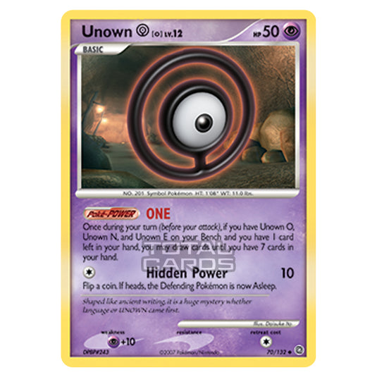 Pokemon - Diamond & Pearl - Secret Wonders - Unown O - 070/132