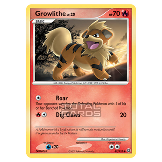 Pokemon - Diamond & Pearl - Secret Wonders - Growlithe - 089/132