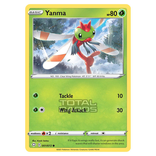 Pokemon - Sword & Shield - Shining Fates - Yanma - 001/72