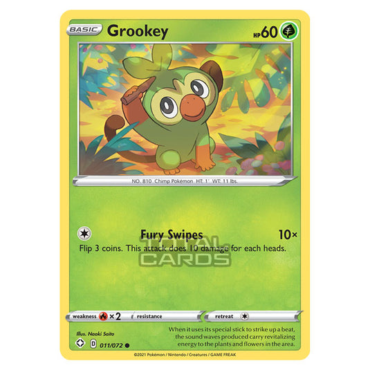 Pokemon - Sword & Shield - Shining Fates - Grookey - 011/72