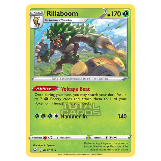 Pokemon - Sword & Shield - Shining Fates - Rillaboom - 013/72