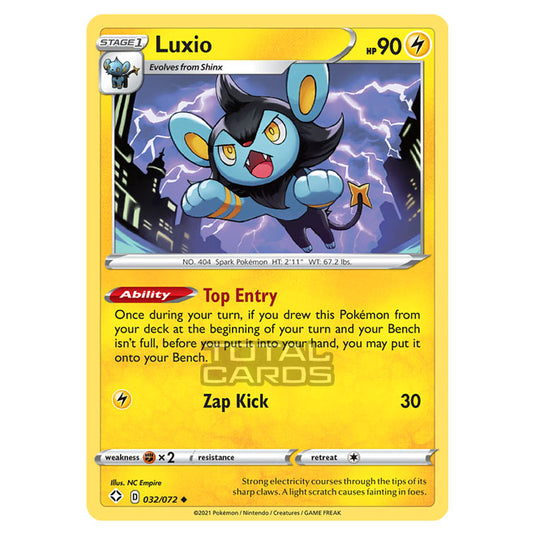 Pokemon - Sword & Shield - Shining Fates - Luxio - 032/72