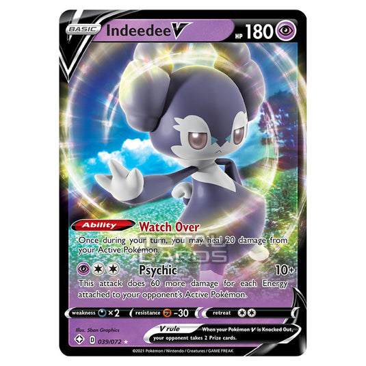 Pokemon - Sword & Shield - Shining Fates - Indeedee V - 039/72