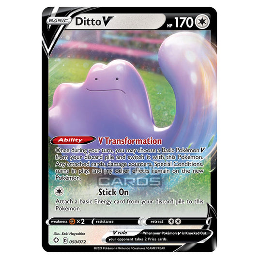 ditto v pokemon card value Pokemon - Sword & Shield - Shining Fates - Ditto V