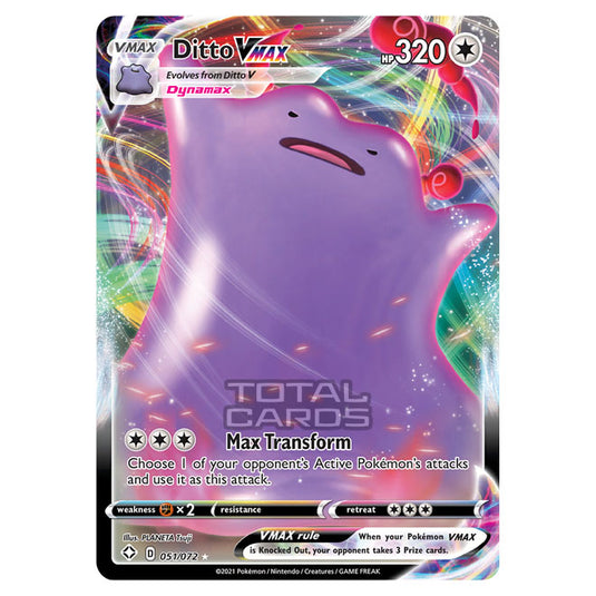 Pokemon - Sword & Shield - Shining Fates - Ditto VMAX - 051/72