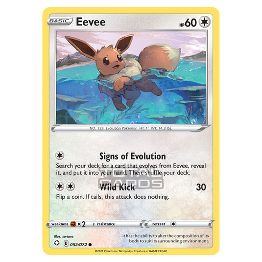 Pokemon - Sword & Shield - Shining Fates - Eevee - 052/72