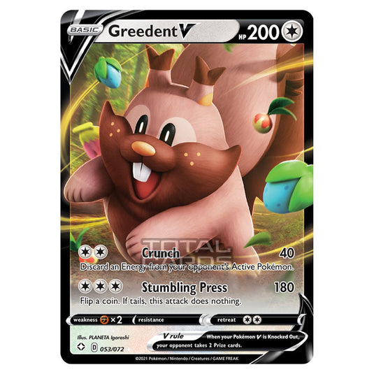 greedent v pokemon card Pokemon - Sword & Shield - Shining Fates - Greedent V