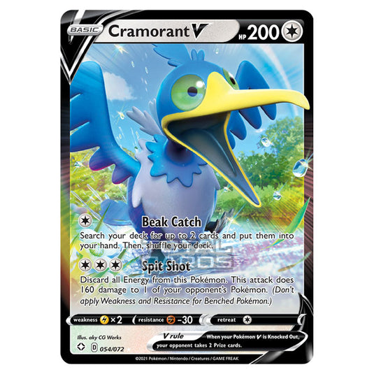 Pokemon - Sword & Shield - Shining Fates - Cramorant V - 054/72