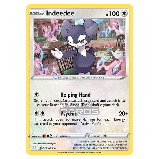 Pokemon - Sword & Shield - Shining Fates - Indeedee - 056/72