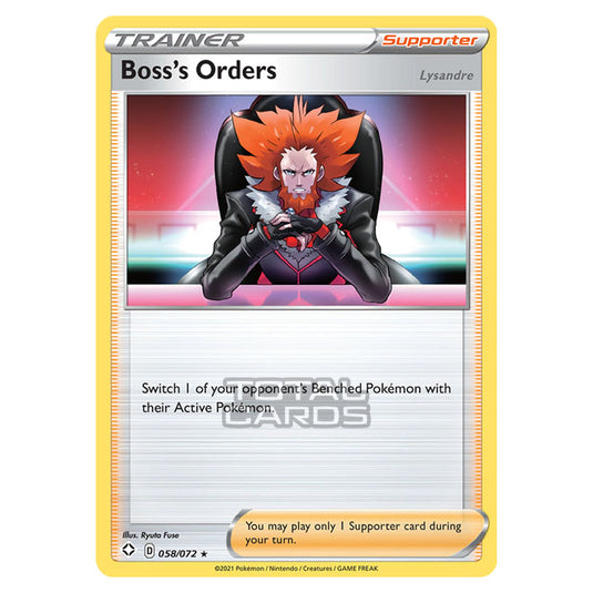 Pokemon - Sword & Shield - Shining Fates - Boss's Orders - 058/72