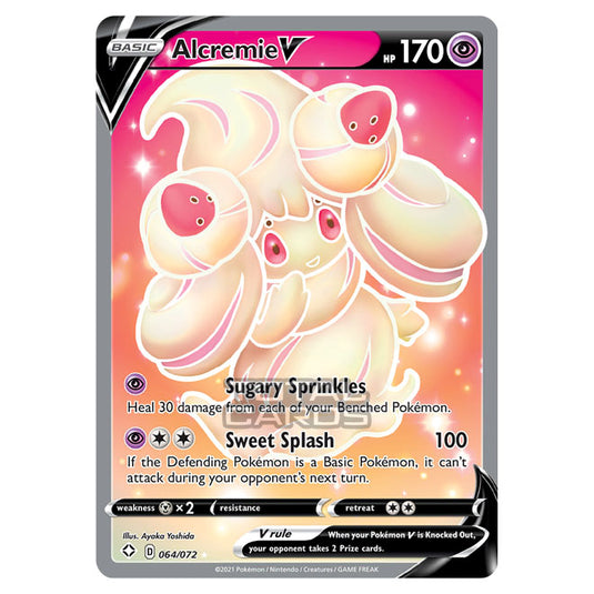 Pokemon - Sword & Shield - Shining Fates - Alcremie V - 064/72