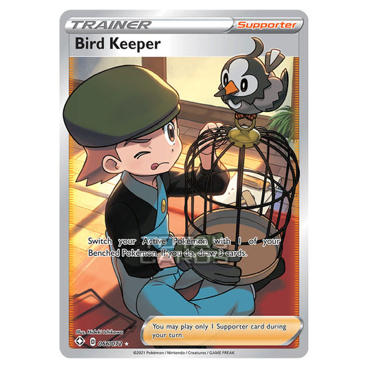 Pokemon - Sword & Shield - Shining Fates - Bird Keeper - 066/72