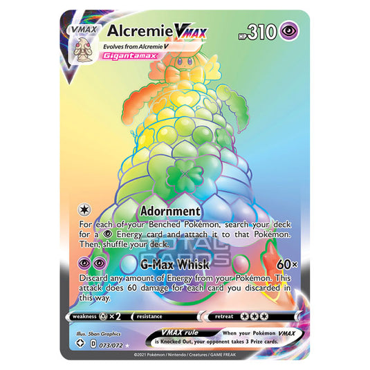 Pokemon - Sword & Shield - Shining Fates - Alcremie VMAX - 073/72