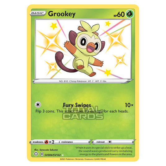 Pokemon - Sword & Shield - Shining Fates - Grookey - SV004/SV122