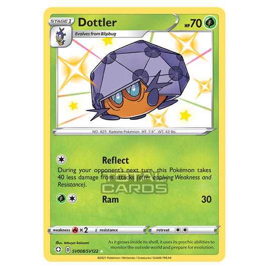 Pokemon - Sword & Shield - Shining Fates - Dottler - SV008/SV122