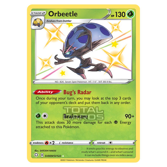 Pokemon - Sword & Shield - Shining Fates - Orbeetle - SV009/SV122